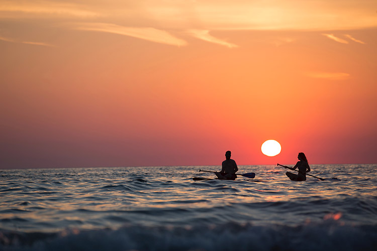 A romantic surprise ibiza sunset