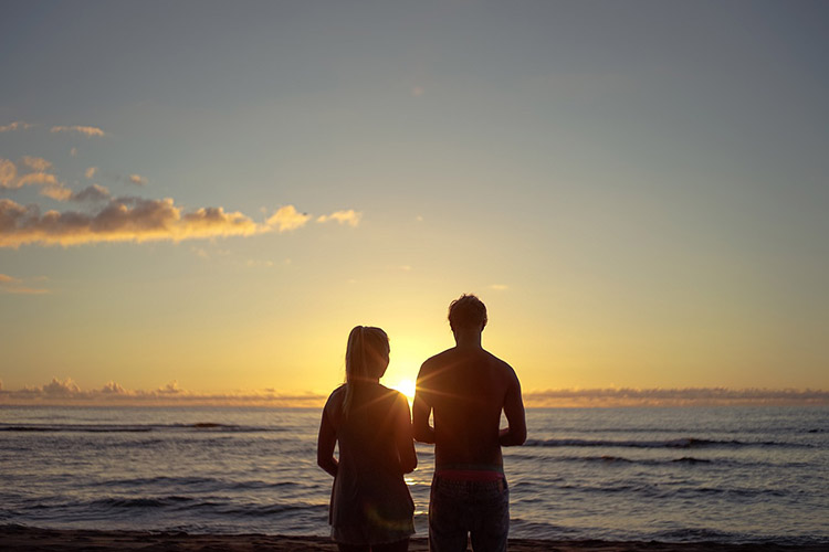 A sunrise beach