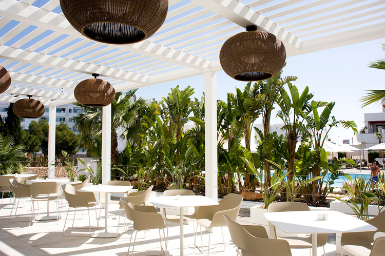 2018 season terrace Ibiza hotel
