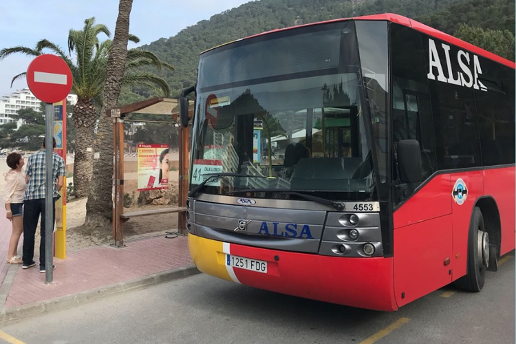 get around Ibiza bus