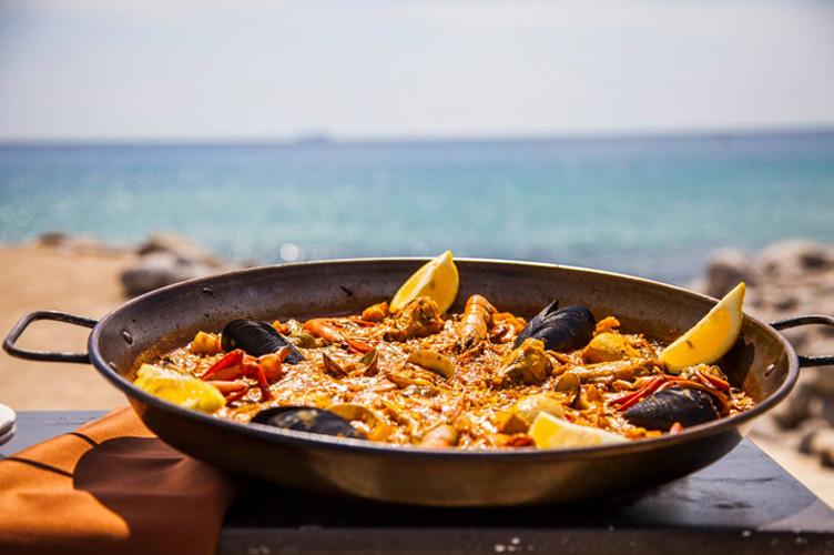 a beach bar autumn