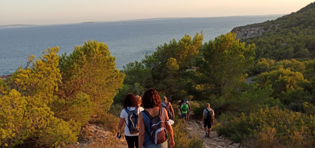 walks santa eulalia cove beach ibiza